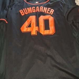 Majestic Black and Orange Jersey